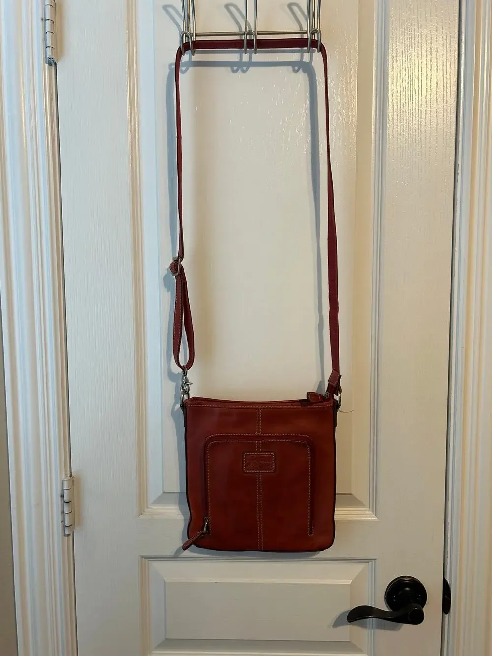 Fossil Vintage Red Crossbody Bag Leather